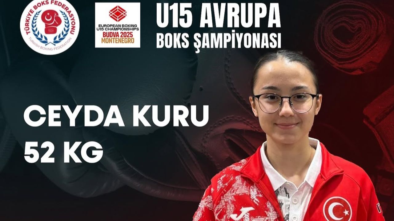 Ceyda Kuru U15 Avrupa Boks Şampiyonası’nda üçüncü oldu