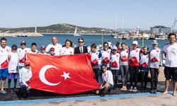 Çeşme Kaymakamı Mehmet Maraşlı’dan Optimist Millî Takımı’na Tebrik Ziyareti