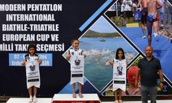 Minik sporcular Biathle-Triathle Avrupa Kupası’nda kürsüde