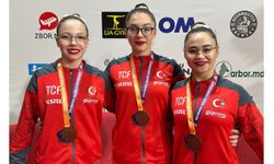 Gökçe, Ebru ve Ela’dan Aerobik Cimnastikte Bronz Madalya