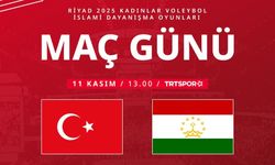 Kadın Voleybol Milli Takımı Tacikistan karşısında sahada