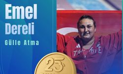 Emel Dereli gülle atmada altın madalya kazandı