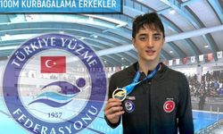 Emir Bartu Özcan, 100m kurbağalamada altın ve Türkiye rekoru