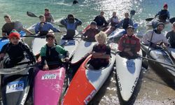 Yusufeli Baraj Gölü Kano ve Raftingçilere Parkur Oldu