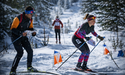 Erzincan'da Kayakla Oryantiring Heyecanı Yaşandı