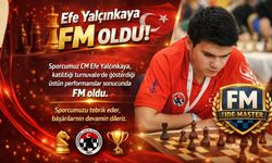 Efe Yalçınkaya FM unvanını kazandı