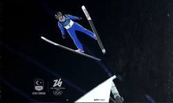 Kayakla atlama büyük tepede milliler ilk turu geçti