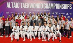Altay Taekwondo Şampiyonası'nda Türkiye'den 19 madalya