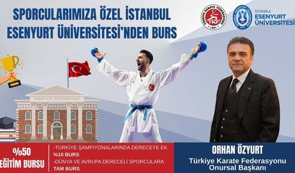 Türkiye Karate Federasyonu ve Esenyurt Üniversitesi’nden Sporculara Büyük Eğitim Desteği