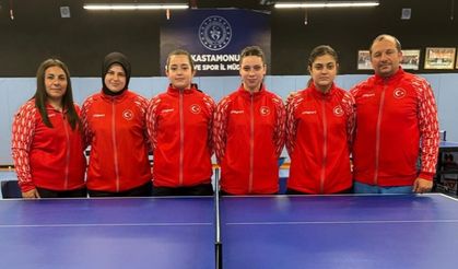 İşitme Engelliler Masa Tenisi Milli Takımı Kastamonu’da kampa girdi