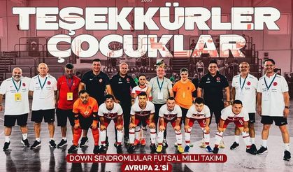 Down Futsal Milliler, Avrupa’dan Gümüş Madalyayla Döndü