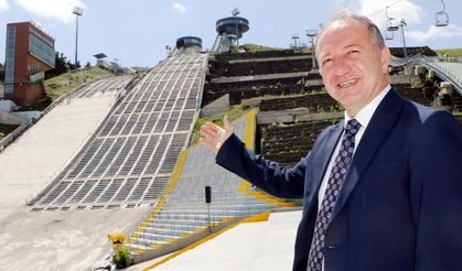 “Erzurum’daki kayakla atlama pistleri ahşapla yenileniyor”