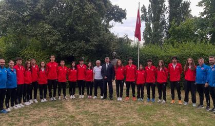 Milli sporculara Çekya’da sıcak karşılama