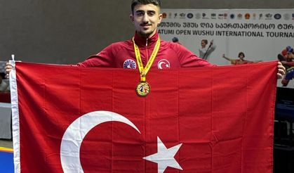 Hüseyin Eren Küçükoğlu Batum’da Wushu Şampiyonu Oldu