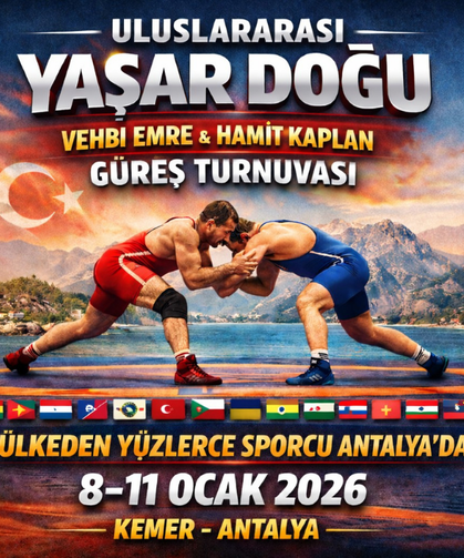 Antalya’da Uluslararası Yaşar Doğu Güreş Turnuvası Başlıyor