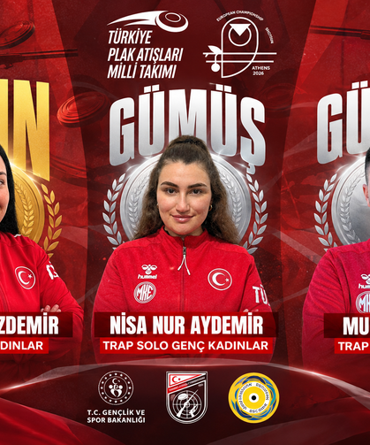 Atina'da Türk Atıcılardan Bir Altın, İki Gümüş Madalya