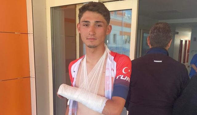Milli Bisikletçi Mehmet Mayda’ya Geçmiş Olsun: Balkan Şampiyonası’nda Talihsiz Olay