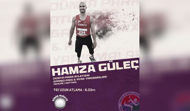 Hamza Güleç’ten Dünya Para Atletizm Grand Prix’sinde Gümüş Madalya!