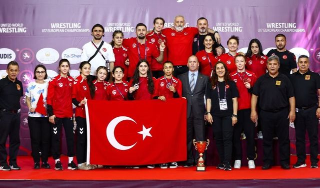 Türkiye U17 Kadınlar Güreş Takımı Üçüncü Kez Avrupa Şampiyonu Oldu