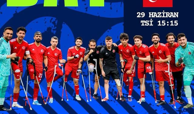 Türkiye Ampute Futbol Milli Takımı bugün iki maçla sahada