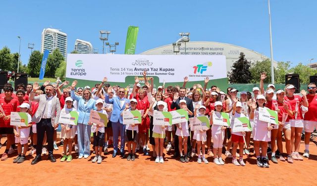 14 Yaş Avrupa Tenis Yaz Kupası Gaziantep’te Başladı