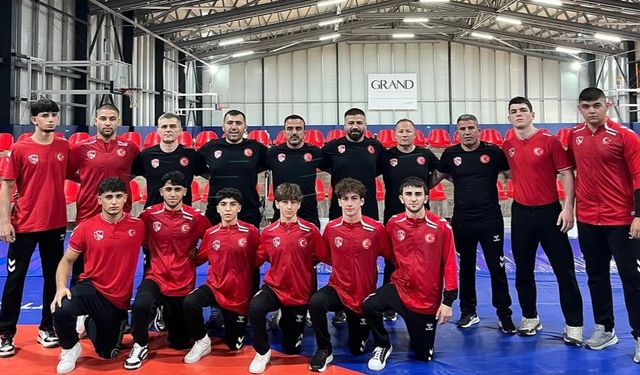 U17 Grekoromen Güreş Milli Takımı Avrupa Şampiyonası İçin Üsküp Yolcusu