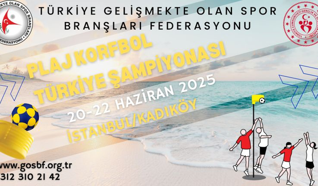 Plaj Korfbol Türkiye Şampiyonası 20-22 Haziran'da İstanbul'da