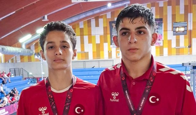 U15 Avrupa Güreş Şampiyonası’nda Çifte Madalya!