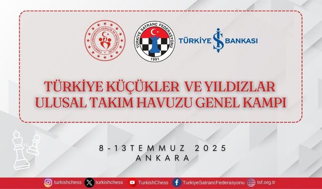 Satrançta Ulusal Takım Kampı 8 Temmuz’da Başlıyor