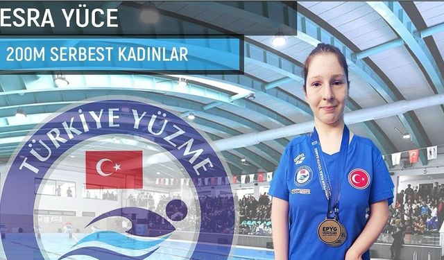 Esra Yüce EPYG 2025’te 50m Sırtüstünde Altın Madalya Kazandı