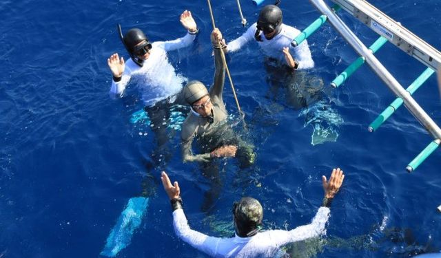 Serbest Dalış Türkiye Şampiyonası Kaş’ta Nefes Kesti