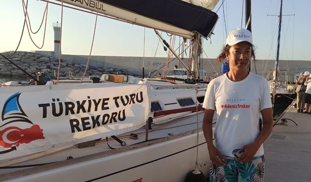 Başak Mireli’den Türkiye rekoru: Hopa’dan İskenderun’a 15 günde yelkenle