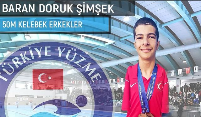 Baran Doruk Şimşek EPYG 2025’te 50m Sırtüstünde Gümüş Aldı