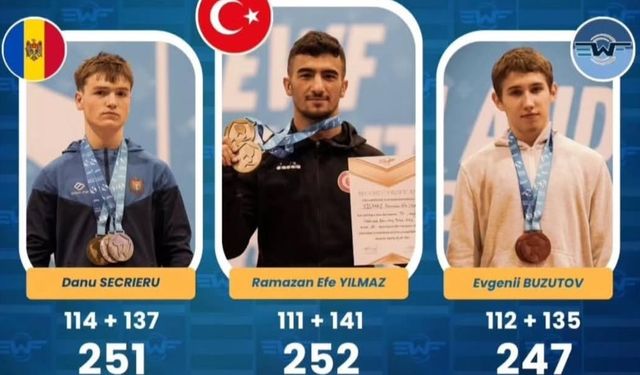 Türk halteri Madrid’de rekorlar ve 25 madalya ile zirvede