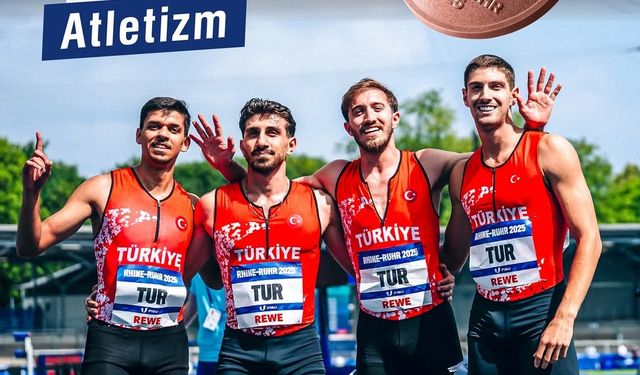 Atletizm 4x400 takımımız FISU 2025’te bronz kazandı