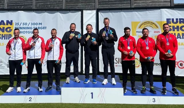 Trap Büyük Erkekler’de milliler Avrupa üçüncüsü oldu