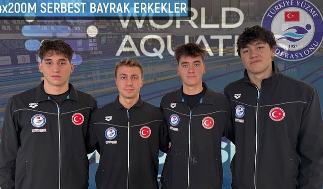 Milli 4x200 serbest takımı Dünya Gençler 8.si oldu