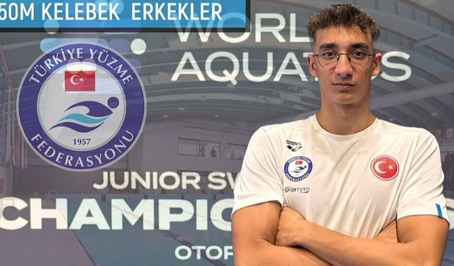 Arda Akkoyun 50m kelebekte Dünya Gençler 14’üncüsü