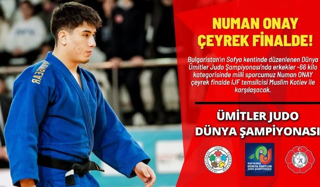 Numan Onay Dünya Judo Şampiyonası'nda Çeyrek Finalde