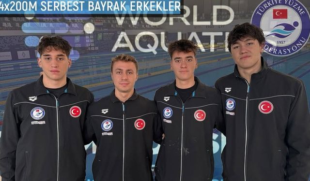 Milli Bayrak Takımı 4x200m Serbestte Finale Yüzdü