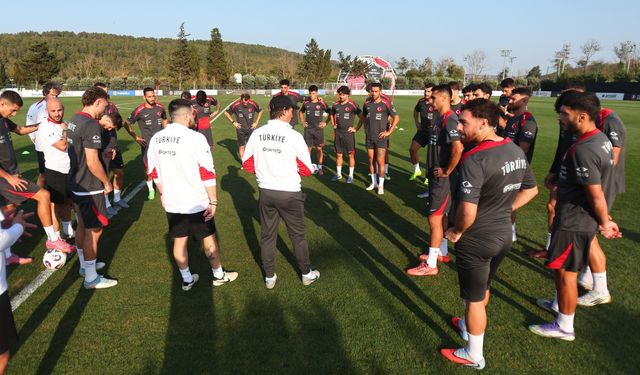 A Milli Takım, Gürcistan maçı hazırlıklarını sürdürüyor
