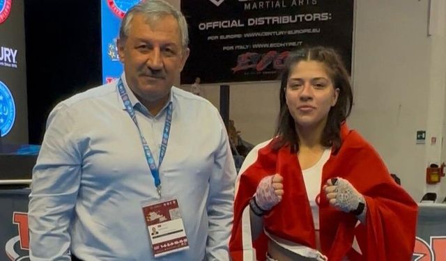 Hülya Ece Uğraç Avrupa Kick Boks Şampiyonu oldu