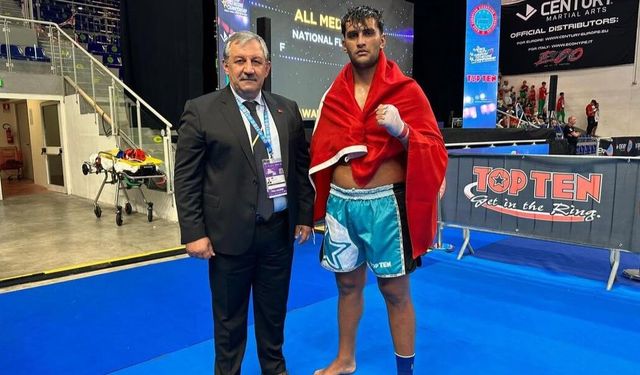 Hasan Gök Avrupa Kick Boks Şampiyonu oldu