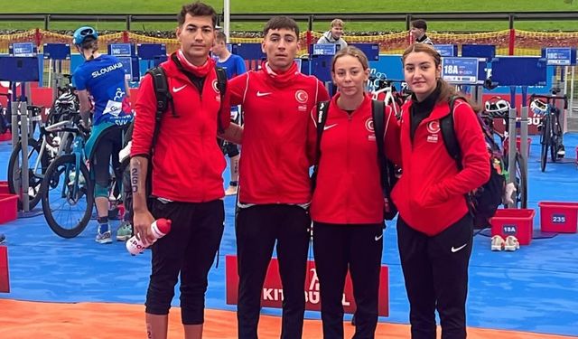 Milli triatloncular Avrupa Şampiyonası’nda mücadele etti