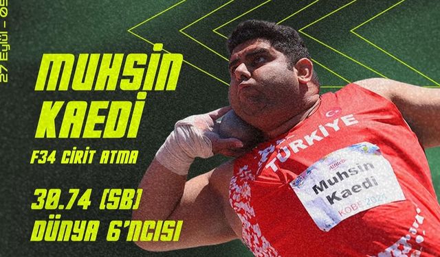 Muhsin Kaedi, F34 cirit atmada dünya 6’ncısı oldu