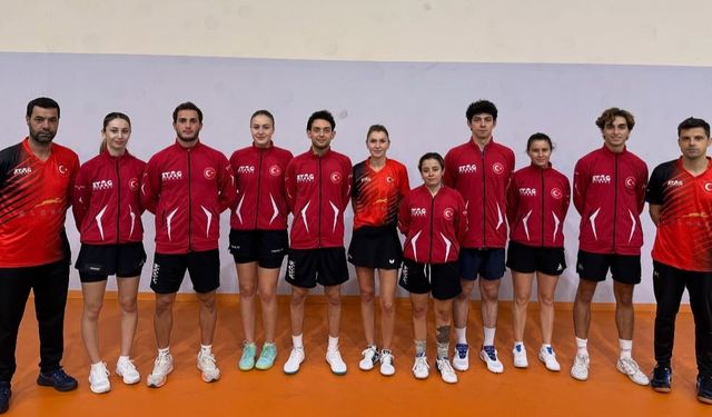 Masa Tenisi Milli Takımı Avrupa’ya Ankara’da Hazırlanıyor