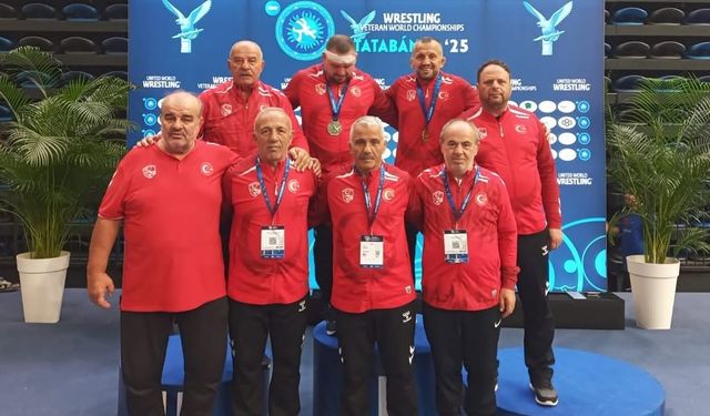 Veteranlar Güreş Şampiyonası’nda Türkiye'den 5 Madalya