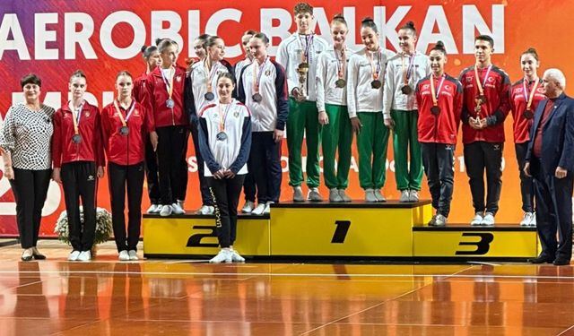 Aerobik Cimnastik Genç Milli Takımı Balkan’da bronz aldı