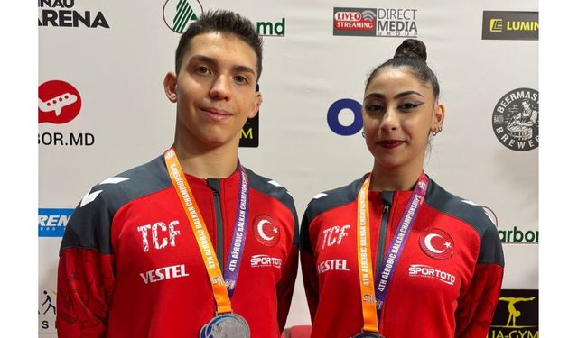 Busenaz ve Murat Mert’ten Çiftlerde Gümüş Madalya