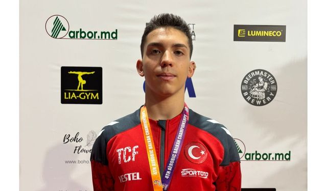 Murat Mert Erdiç’ten Aerobik Cimnastikte Gümüş Gururu